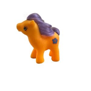 Gi-Go Orange Pony Toy with Purple Mane
